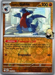 Cynthia's Gabite Reverse Holo SV10: Destined Rivals 103/182 NM - Picture 1 of 2