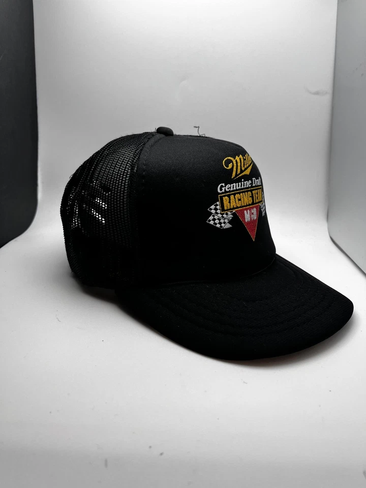 De colección Miller Genuino Draft Racing Team Gorra Gorra Snap Back Para Hombres NASCAR Camionero Foto 1 de 4