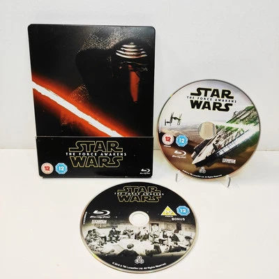 Star Wars The Force Awakens Steelbook Blu-Ray Slip Cover Complete Movie Film - Image 1 of 4