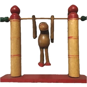 Vintage Wooden Acrobatic Multi Jointed Flipping  Swinging Toy Muffin The Mule? - Picture 1 of 7