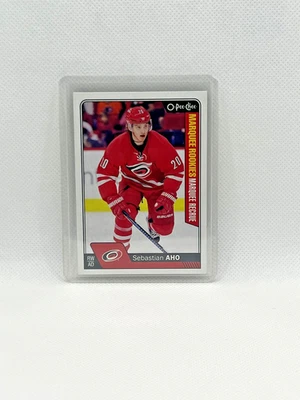 Actualización 2016 Upper Deck O-Pee-Chee Sebastian Aho #687 Marquee Rookies Rookie RC Foto 1 de 2
