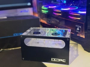 Réservoir XSPC Dual Bay, compatible Laing DDC, éclairage DDCBAYTWO BAYRES - Photo 1/3