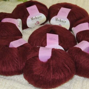 Sale New 8BallsX25gSoft Mohair wool Lace Rug Shawl Sweaters Crochet Yarn 37 - Picture 1 of 12