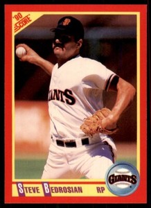 1990 Score Steve Bedrosian Baseball Cards #379