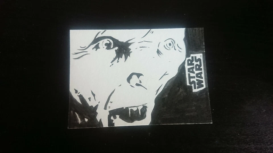 Topps Star Wars The LAST JEDI S2 AP SNOKE sketchcard  - Image 1 of 1