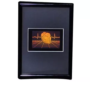 Corazón de polímero con rejilla FOTOPOLÍMERO Holograma Imagen Enmarcada - Imagen 1 de 12