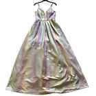 Crystal Doll Iridescent Ball Gown size 7 Prom Homecoming Wedding 