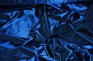 Taffeta/ Solid Fabric/ NAVY/ 58" Wide /  dress gown curtain Apparel YARD - Picture 1 of 1