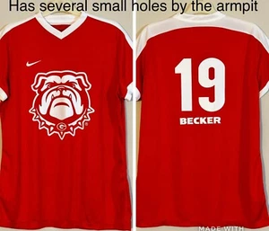 Camiseta deportiva para mujer Nike Georgia Bulldogs #19 Becker talla XL (daños - agujeros) - Imagen 1 de 7