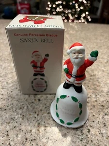 Aldon Vintage 1988 Old Enesco I Believe In Santa Claus Porcelain Christmas Bell  - Picture 1 of 1