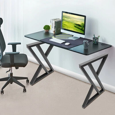 Patas de mesa de hierro modernas patas de escritorio en forma de X muebles de metal patas de mesa de comedor 2 piezas Foto 1 de 4