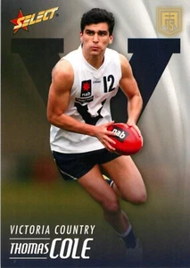 2015 West Coast Eagles AFL Select Future Force Rookie Card - Tom Cole - Picture 1 of 3