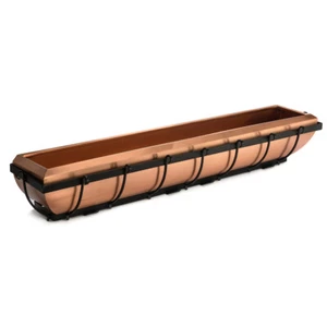 H Potter GAR134B Copper Window Box Flower Rectangular Metal Planter 48 inch - Picture 1 of 7
