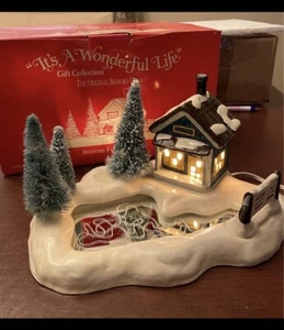 Cape Craftsmen It's A Wonderful Life BEDFORD FALLS CITY PARK & 2 Figures - Picture 1 of 11