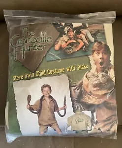Vintage Crocodile Hunter Steve Irwin Child Costume With Snake Boys Size Med. - Picture 1 of 8