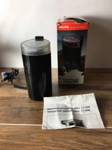 Krups Fast Touch Household Coffee Spice Mill BLACK 203 W/ Box!~USED - Picture 1 of 12