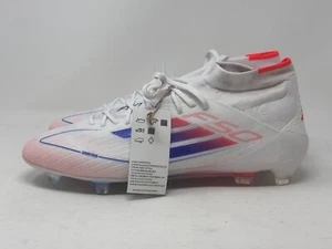 Adidas F50 Elite Mid FG White Blue Soccer Cleats ID9203 Womens Size 11.5 - Picture 1 of 5