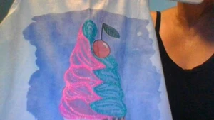 NWT! Ice Cream Cone Size 16 Girls Tank Top "Stay Cool" Graphic - SO Brand/Kohl's - Picture 1 of 14
