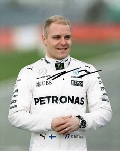 Foto firmata Valtteri Bottas 8x10 foto prova COA 1 - Foto 1 di 5