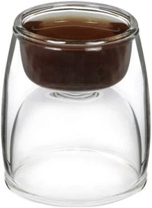 Daumen hoch Einzel Doppel Einfach Glas Upside Down Espresso Klar Kaffeebecher - Bild 1 von 4