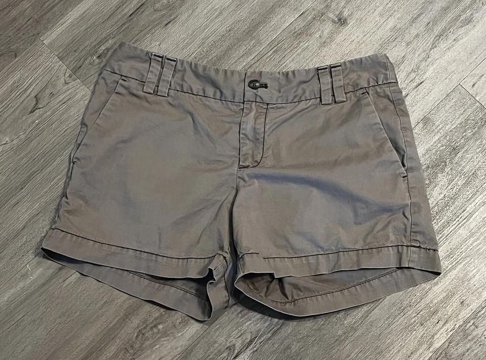 Шорты серо-коричневые Ann Taylor Loft Chino 100% хлопок размер 2 - Изображение 1 из 4
