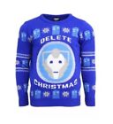 Large (UK) Doctor Who Cyberman Ugly Delete Christmas Jumper Sweater Dr