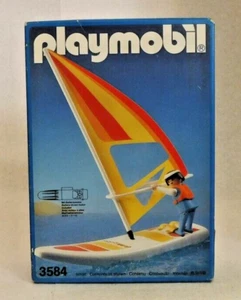 Playmobil Outdoors 3584 motorisierter Windsurfer von 1988 Neu in verpackung - Bild 1 von 4