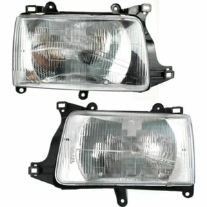 New Halogen Head Lamp Assembly Set Of 2 Left & Right Fits 1993-1998 Toyota T100 - Picture 1 of 3