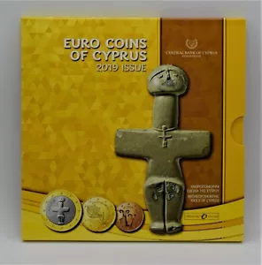 Chipre 2019 - Juego de monedas de euro BU en un folleto de tres capas - Imagen 1 de 7