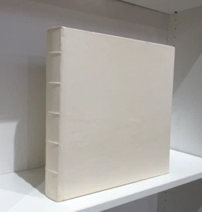 Grafik Bild Leder Fotoalbum Fensterrahmen vormattiert XL 13x13" - Bild 1 von 11