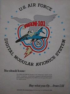 4/1975 PUB LEAR SIEGLER USAF LSI ARN-105 AVIONIK SYSTEM F-4 PHANTOM ORIGINAL ANZEIGE - Bild 1 von 2