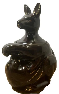 Japanische Redware 50er Jahre RAR Känguru Zuckerdose Top Zustand Vintage - Bild 1 von 11