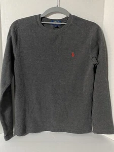 Polo Ralph Lauren Youth Size 10/12 Waffle Knit Sweater Shirt Boys Long Sleeve - Picture 1 of 12