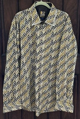 NU REALMS RAW BLUE Men's Shirt Long Sleeve Button Up Multicolor Size XL EUC - Image 1 of 4