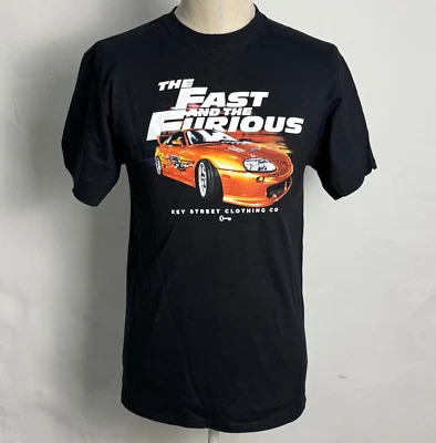 Key Street x The Fast & the Furious Men's T-Shirt Brian's Car Black Size M NEW - Image 1 of 4