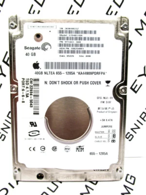 Seagate 40GB ST940110A IDE 9Y1423-040 Laptop Hard Drive WIPED & TESTED - Image 1 of 2