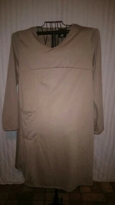 Vestido túnica manga larga ANSELF para mujer talla 3x MARRÓN CLARO NUEVO CON ETIQUETAS Foto 1 de 4