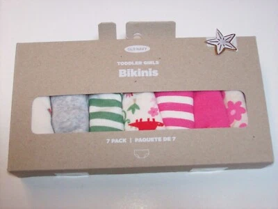Old Navy 内衣内裤女孩 7 恐龙彩虹 4T-5 幼儿 全新带盒 — 第 1/2 张图片