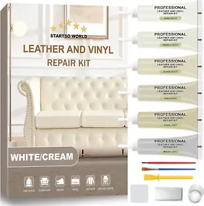 STARTSO WORLD Cream Leather Repair Kit for Furniture, Leather & Vinyl Repair kit - Picture 1 of 8