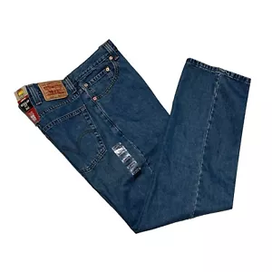 Jeans Levi's 505 regular fit, lavaggio medio gamba dritta 5 tasche, taglia 40 x 30 - Foto 1 di 6