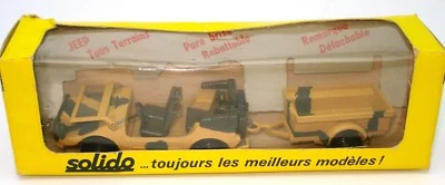 SOLIDO VINTAGE NO. 213 1/43 MERCEDES G/WAGEN & TRAILER  - MINT BOXED - Image 1 of 4