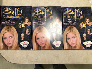 LOT OF 3 Buffy the Vampire Slayer RARE 2004 Valentine's Day Cards NEW