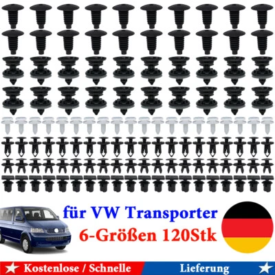 120x Interior Trim Retainer Pin Fastener Clips for VW T4 T5 T6 Transporter - Image 1 of 4