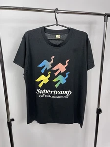 Vintage Tour 1988 Supertramp World Migration T-Shirt Gr. L schwarz - Bild 1 von 5