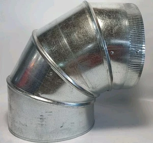 Conector de ventilación de conductos de climatización de 90 grados codo ajustable redondo de 8" - Imagen 1 de 3