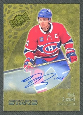 2022/23 Upper Deck Skybox Metal Universe Nick Suzuki Stars Auto 1/1 - Image 1 of 2