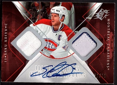 SAKU KOIVU 2007-08 SPx Winning Materials Radiance AUTO PATCH JERSEY #12/25 - Image 1 of 2