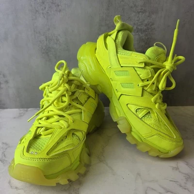 balenciaga track clear sole fluo yellow Size 7 Womens  - Image 1 of 4