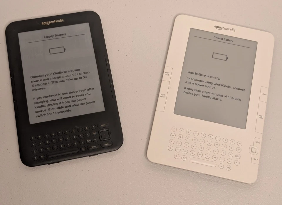 批量 2 件 亚马逊 Kindle 第 2 代和第 3 代 D00701 和 D00901 需要电池 — 第 1/4 张图片