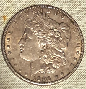 1896 O Morgan Silber Dollar vz/unz mit schöner Tönung! - Bild 1 von 9